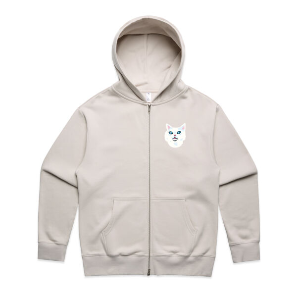 Snowy Cat - AS Colour - Heavy Zip Hood Thumbnail