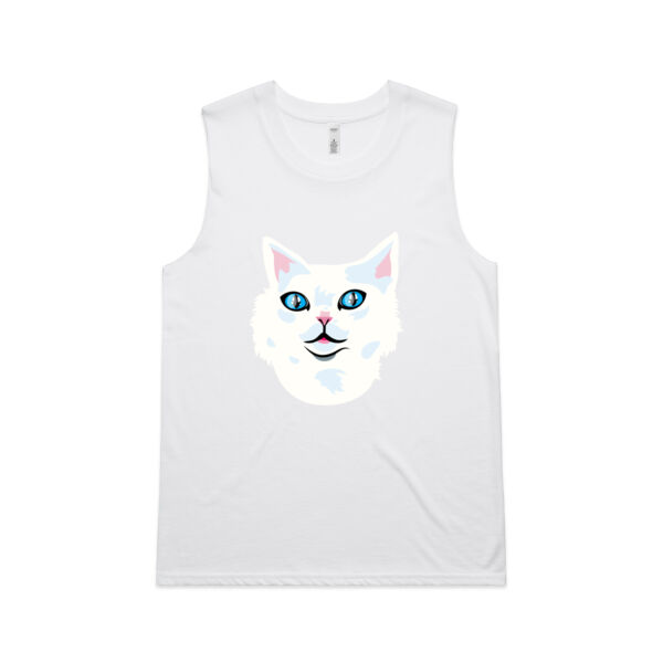 Snowy Cat - AS Colour - Women's Upside Tank Thumbnail
