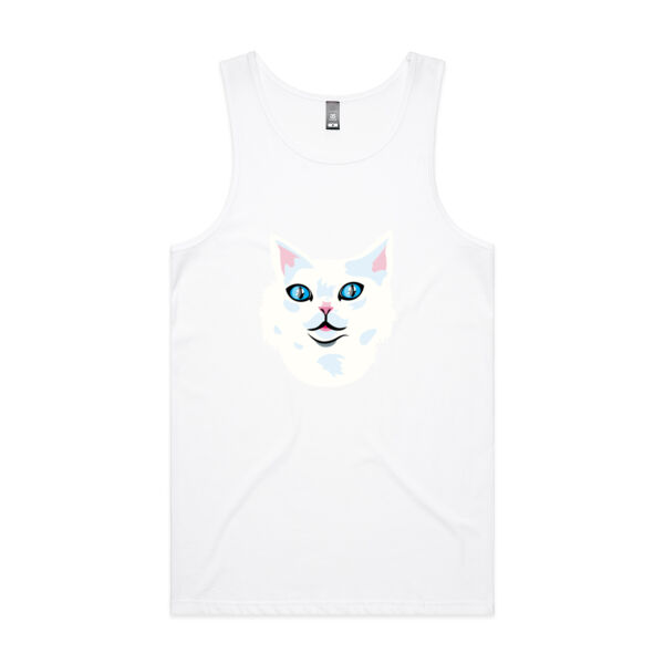 Snowy Cat - AS Colour - Men's Lowdown Singlet Thumbnail