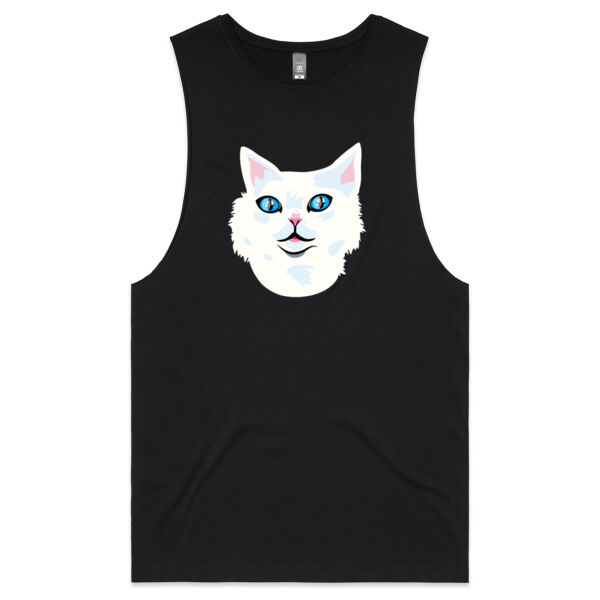Snowy Cat - AS Colour - Barnard Tank Top - Muscle Tee Thumbnail