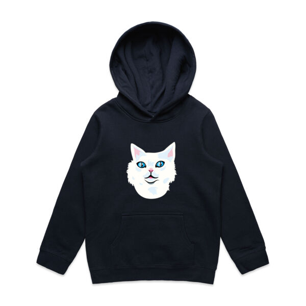 Snowy Cat - AS Colour - Youth Supply Hood Thumbnail