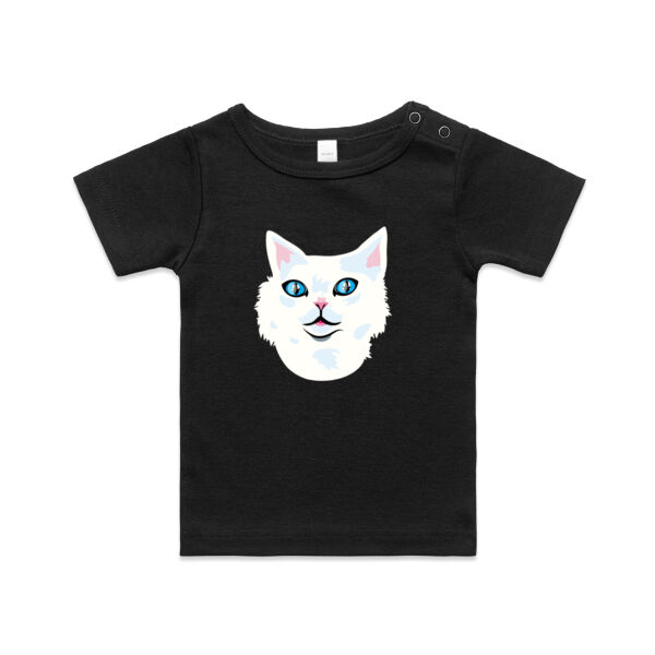 Snowy Cat - AS Colour - Organic Infant Wee Tee Thumbnail