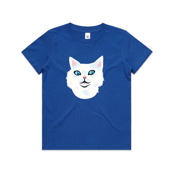 Snowy Cat - AS Colour - Kids Youth Tee Thumbnail