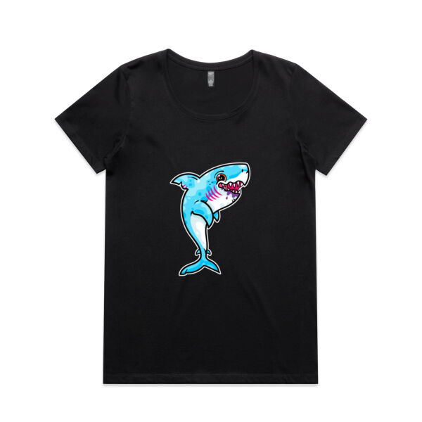 The Vigorous, Hungry Shark of the sea - AS Colour - Women's Maple Scoop Tee Thumbnail