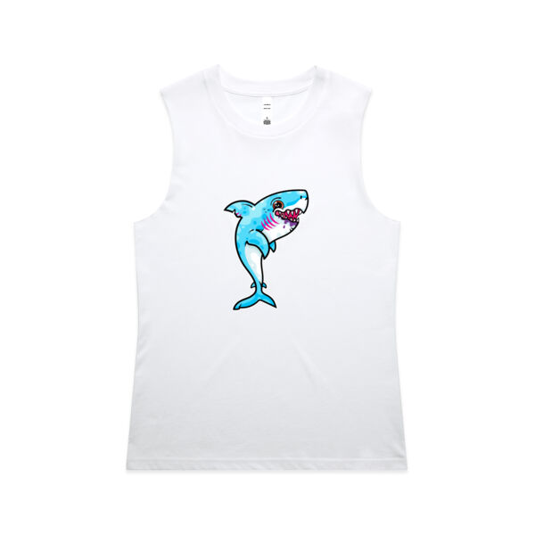 The Vigorous, Hungry Shark of the sea - AS Colour - Women's Maple Tank Thumbnail