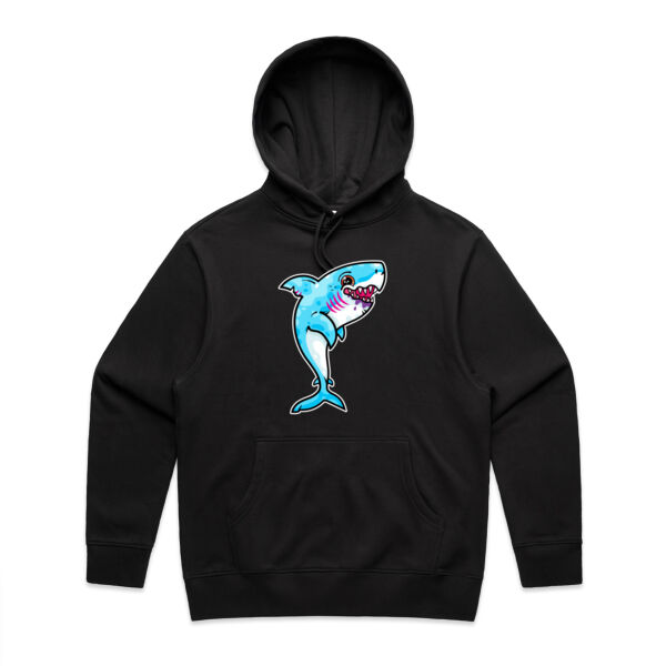 The Vigorous, Hungry Shark of the sea - AS Colour - Men's Heavy Hood Thumbnail