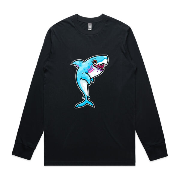 The Vigorous, Hungry Shark of the sea - AS Colour -  Men's Staple L/S Tee  Thumbnail