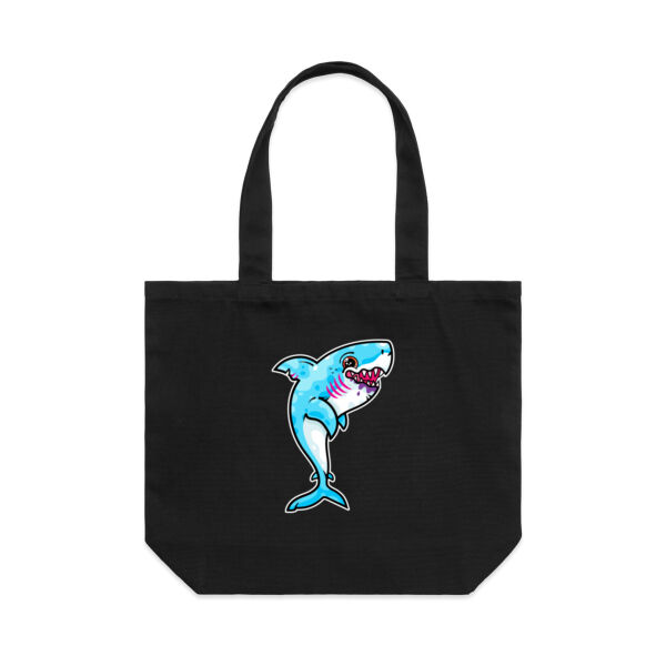The Vigorous, Hungry Shark of the sea - AS Colour Shoulder Tote Bag Thumbnail