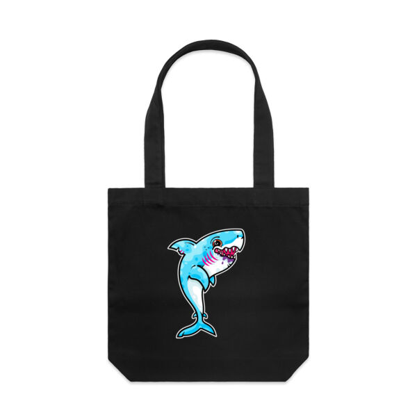 The Vigorous, Hungry Shark of the sea - AS Colour - Canvas Tote 'Carrie' Bag  Thumbnail