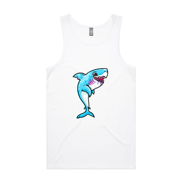 The Vigorous, Hungry Shark of the sea - AS Colour - Men's Lowdown Singlet Thumbnail
