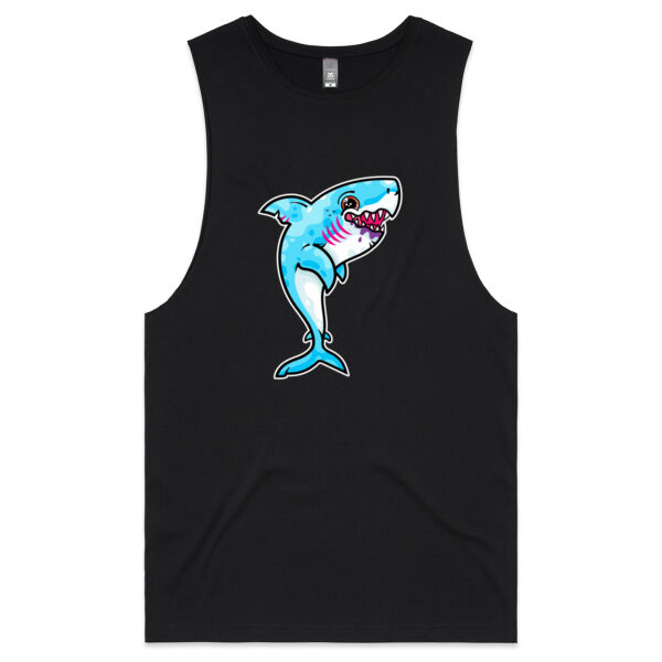 The Vigorous, Hungry Shark of the sea - AS Colour - Barnard Tank Top - Muscle Tee Thumbnail