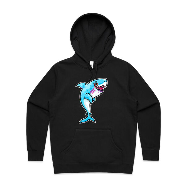 The Vigorous, Hungry Shark of the sea - AS Colour - Women's Stencil Hood Thumbnail