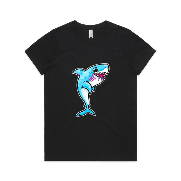 The Vigorous, Hungry Shark of the sea - AS Colour - Organic Women's  Maple Tee Thumbnail