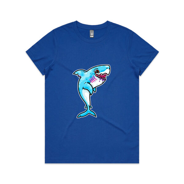 The Vigorous, Hungry Shark of the sea - AS Colour - Women's Maple Tee Thumbnail