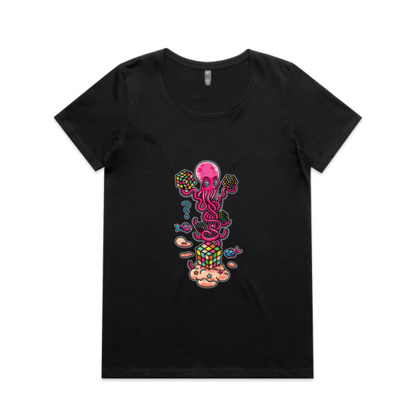 Octo Cube Solver - Version 1 - AS Colour - Women's Maple Scoop Tee Thumbnail