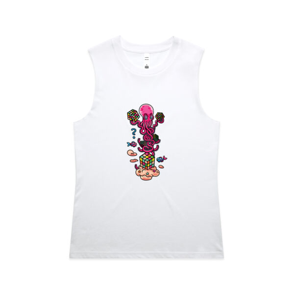 Octo Cube Solver - Version 1 - AS Colour - Women's Maple Tank Thumbnail