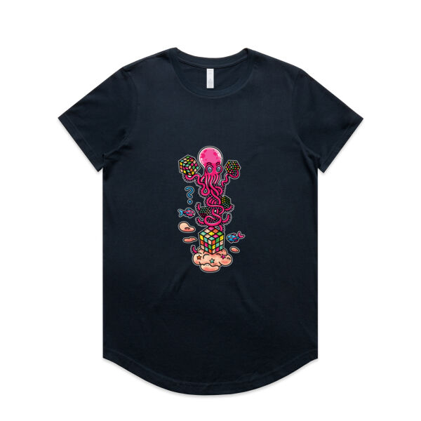 Octo Cube Solver - Version 1 - AS Colour - Women's Maple Curve Tee Thumbnail