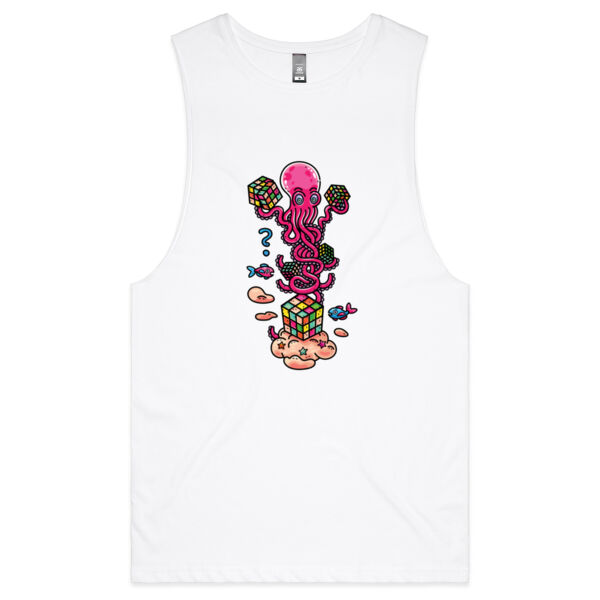 Octo Cube Solver - Version 1 - AS Colour - Barnard Tank Top - Muscle Tee Thumbnail