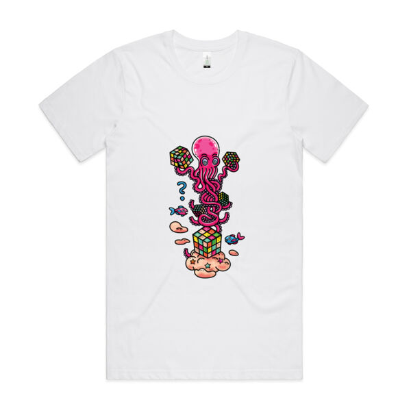 Octo Cube Solver - Version 1 - AS Colour - Organic Cotton Unisex Tee Thumbnail