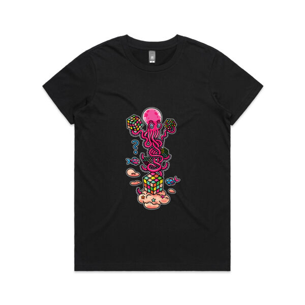 Octo Cube Solver - Version 1 - AS Colour - Women's Maple Tee Thumbnail