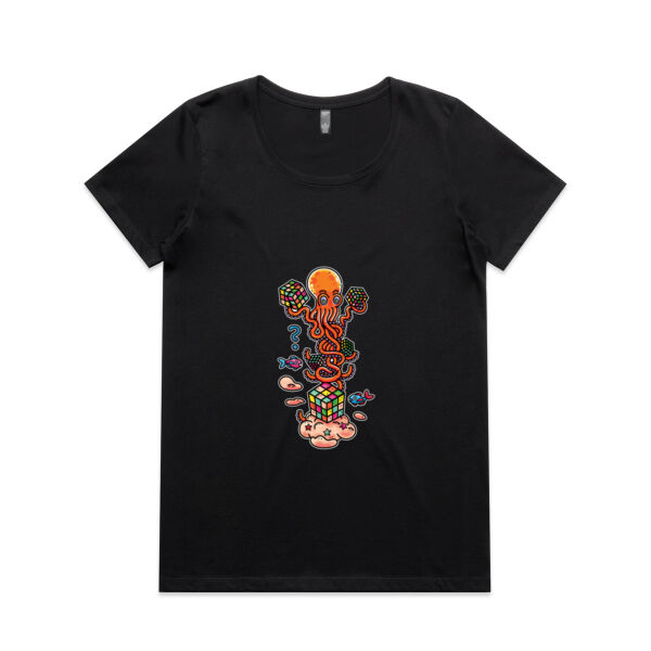 Octo Cube Solver - Version 2 - AS Colour - Women's Maple Scoop Tee Thumbnail