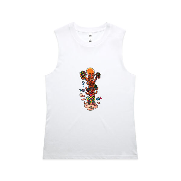 Octo Cube Solver - Version 2 - AS Colour - Women's Maple Tank Thumbnail