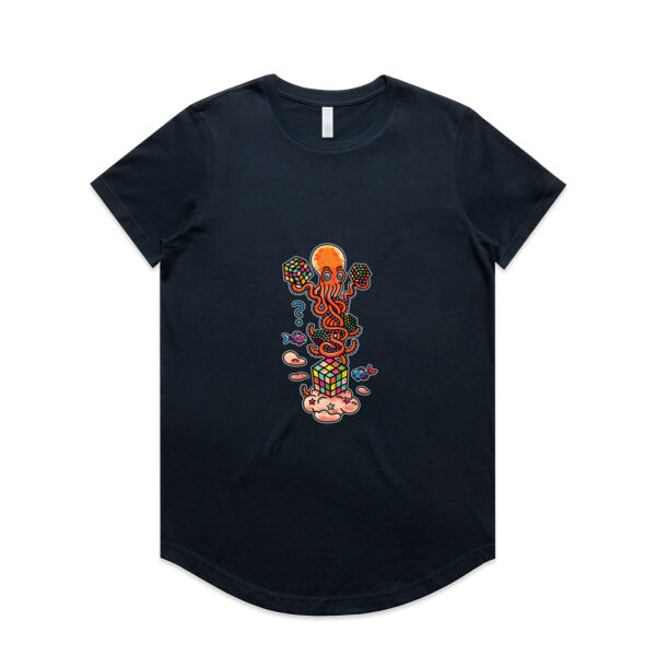 Octo Cube Solver - Version 2 - AS Colour - Women's Maple Curve Tee Thumbnail