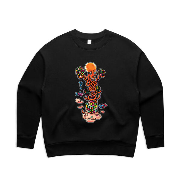 Octo Cube Solver - Version 2 - AS Colour - Women's Relax Crew Thumbnail