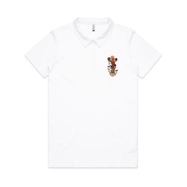 Octo Cube Solver - Version 2 - AS Colour - Amy Womens Polo Shirt Thumbnail