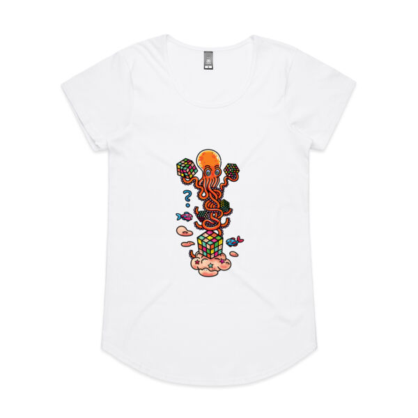 Octo Cube Solver - Version 2 - AS Colour - Women's 'Mali' Scoop Tee Thumbnail