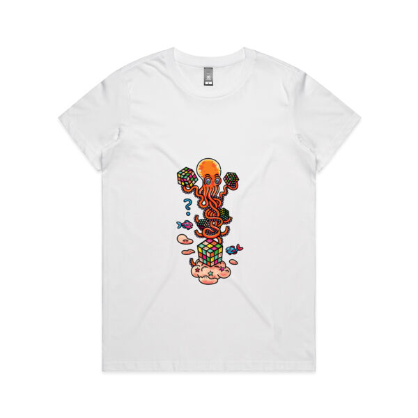 Octo Cube Solver - Version 2 - AS Colour - Women's Maple Tee Thumbnail
