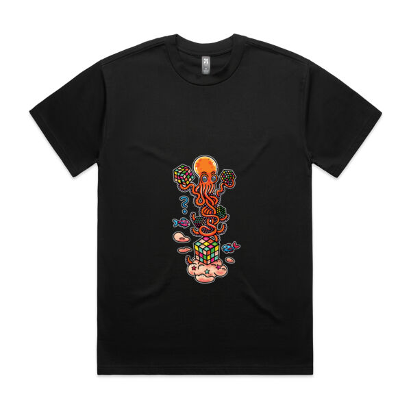 Octo Cube Solver - Version 2 - AS Colour - Men's Heavy Tee Thumbnail