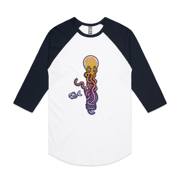Bundled Octo - V1 - AS Colour - 3/4 Raglan Baseball Sleeve Tee Thumbnail