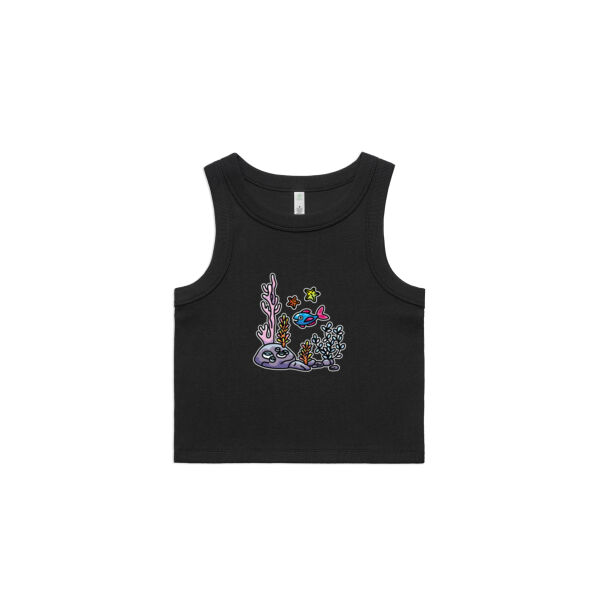 A Fishy Home - AS Colour - Wo's Organic Rib Crop Tank Thumbnail