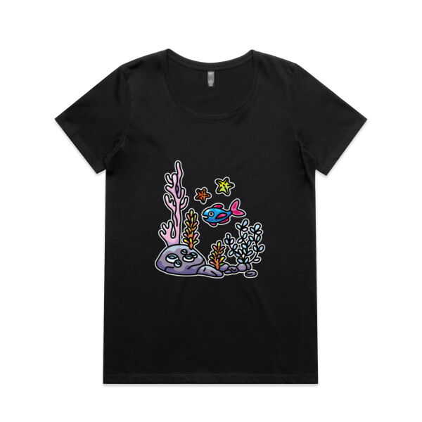 A Fishy Home - AS Colour - Women's Maple Scoop Tee Thumbnail