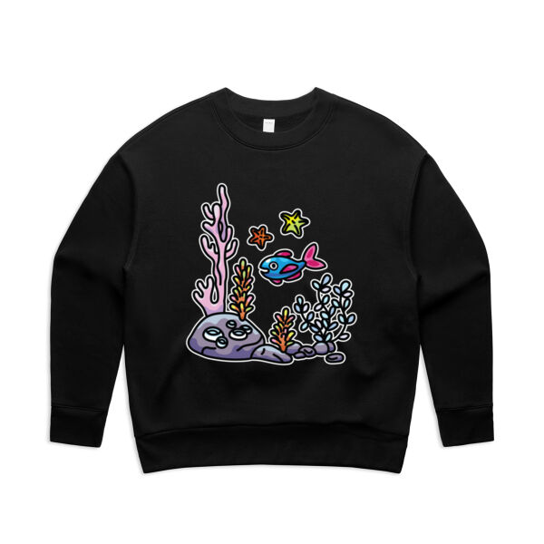 A Fishy Home - AS Colour - Women's Relax Crew Thumbnail