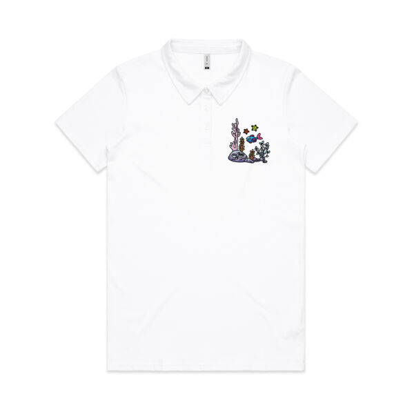 A Fishy Home - AS Colour - Amy Womens Polo Shirt Thumbnail