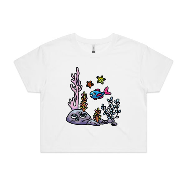 A Fishy Home - AS Colour - Women's Crop Tee Thumbnail