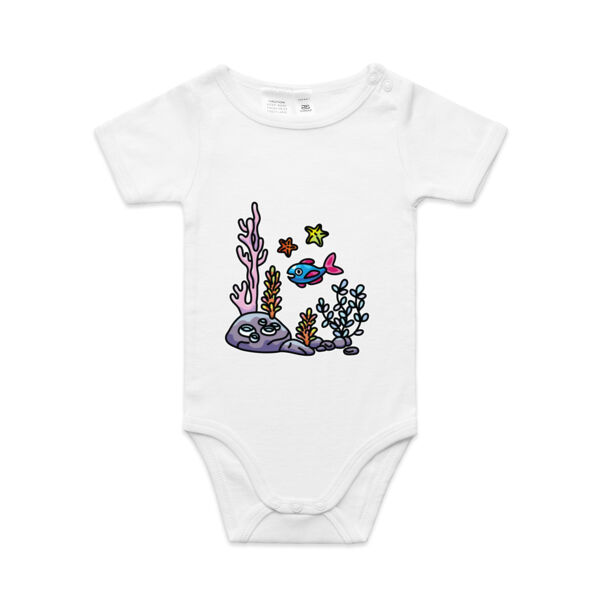 A Fishy Home - AS Colour - Organic Baby 'Mini-me' Onesie Romper Thumbnail