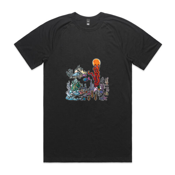 A Sea Bed fit for an Octopus - AS Colour - Staple Active Blend Tee Thumbnail