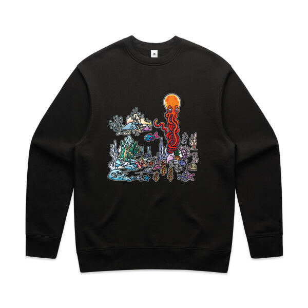 A Sea Bed fit for an Octopus - AS Colour - Men's Relax Crew Thumbnail