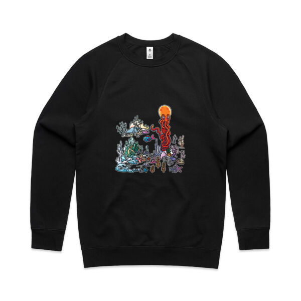A Sea Bed fit for an Octopus - AS Colour - Men's Supply Crew Sweatshirt Thumbnail