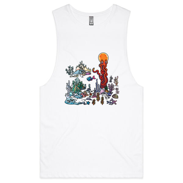 A Sea Bed fit for an Octopus - AS Colour - Barnard Tank Top - Muscle Tee Thumbnail
