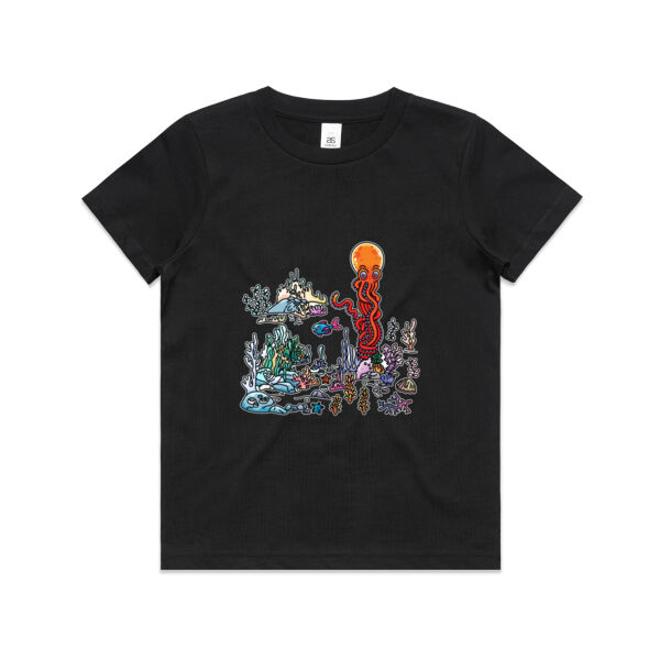 A Sea Bed fit for an Octopus - AS Colour - Kids Youth Tee Thumbnail
