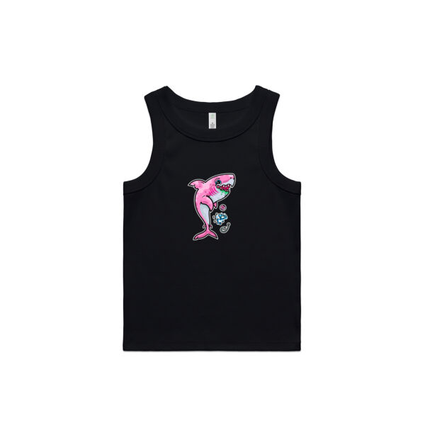 The Pink, friendly Shark of the sea - AS Colour - Wo's Organic Rib Tank Thumbnail