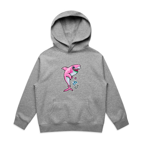 The Pink, friendly Shark of the sea - AS Colour - Youth Relax Hood Thumbnail
