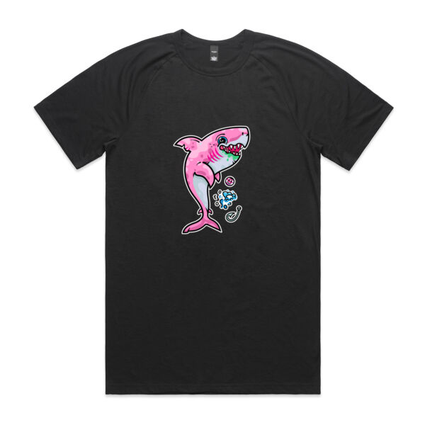 The Pink, friendly Shark of the sea - AS Colour - Staple Active Blend Tee Thumbnail