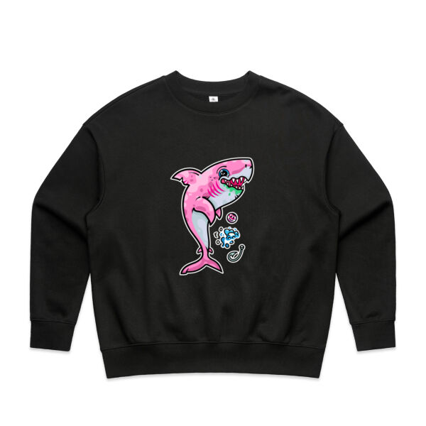 The Pink, friendly Shark of the sea - AS Colour - Wo's Heavy Crew Thumbnail