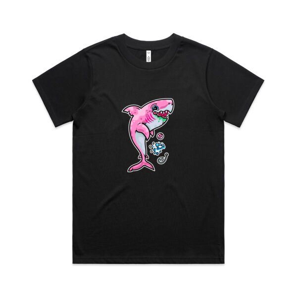 The Pink, friendly Shark of the sea - AS Colour - Women's Classic Tee Thumbnail