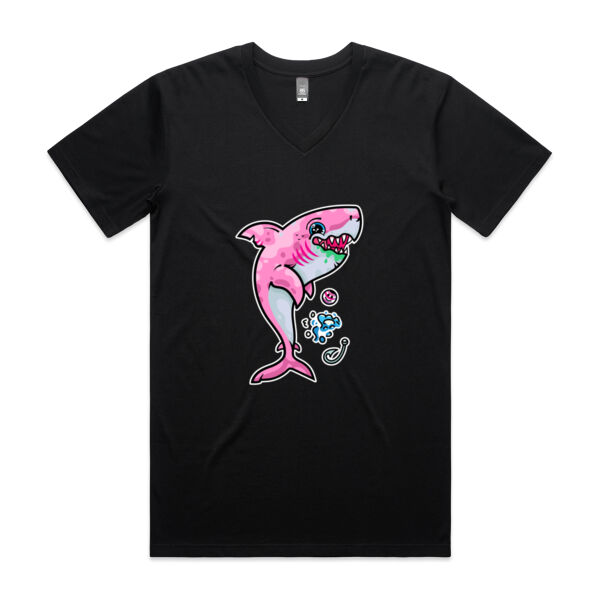 The Pink, friendly Shark of the sea - AS Colour - Men's Staple V-Neck Thumbnail